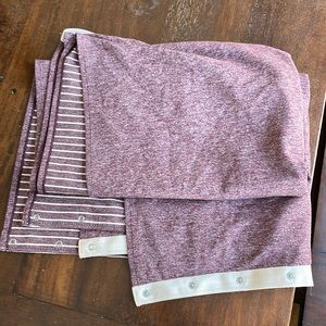 Lululemon vinyasa scarf - maroon & cream